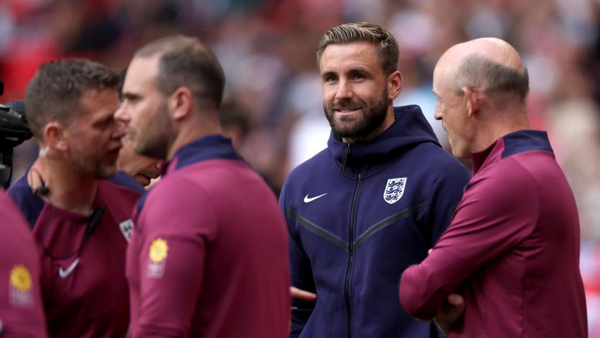 Gareth Southgate diminta memainkan Luke Shaw sejak awal di final Euro 2024. (Foto: The FA via Getty Images/Eddie Keogh - The FA)
