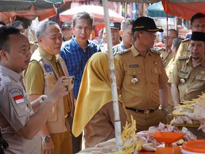 Gelar Sidak Jelang Idul Adha, Pj Bupati OKI Klaim Harga Pangan Stabil