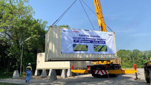 RI Ekspor 250 Ton Bahan Peledak ke Australia