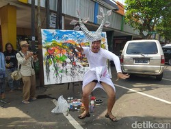 Seniman Bali Gelar Aksi Catus Pata di Rejowinangun Magelang, Ini Maknanya