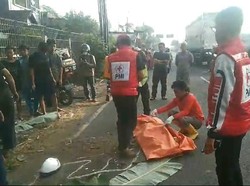 Emak-emak Tewas Ditabrak Truk Fuso di Jalur Arteri Mojokerto