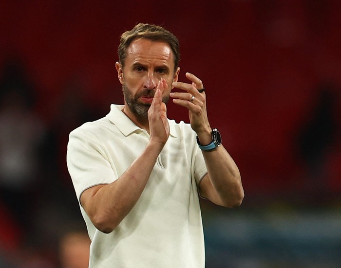 Gareth Southgate Soccer Football - International Friendly - England v Iceland - Wembley Stadium, London, Britain - June 7, 2024 England manager Gareth Southgate looks dejected after the match REUTERS/Molly Darlington