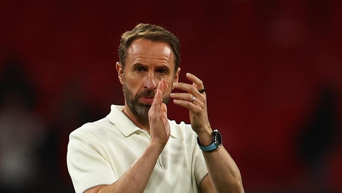 Soccer Football - International Friendly - England v Iceland - Wembley Stadium, London, Britain - June 7, 2024 England manager Gareth Southgate looks dejected after the match REUTERS/Molly Darlington