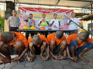 Komplotan Maling Tiang Fiber Optik di Mojokerto Diringkus, 4 Orang Diamankan Komplotan Maling Tiang Fiber Optik di Mojokerto Diringkus, 4 Orang Diamankan