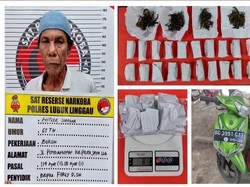 Hitler Pria Asal Medan Ditangkap Polisi Hendak Edarkan Ganja di Lubuklinggau