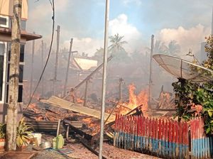 10 Rumah di Bone Ludes Terbakar Diduga gegara Korsleting Listrik