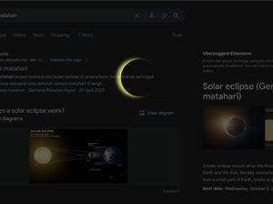 Ketik Solar Eclipse di Google, Ada Kejutan Lho Ketik Solar Eclipse di Google, Ada Kejutan Lho