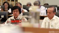 Potret Menteri Siti Nurbaya Raker dengan Komisi IV DPR