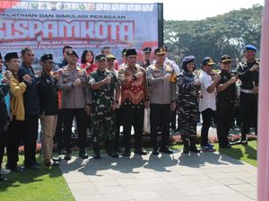 Polisi Gelar Sispamkota Pastikan Pilkada Kota Malang Aman dan Kondusif