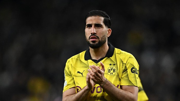 Soccer Football - Champions League - Final - Borussia Dortmund v Real Madrid - Wembley Stadium, London, Britain - June 1, 2024 Borussia Dortmunds Emre Can looks dejected after the match REUTERS/Dylan Martinez