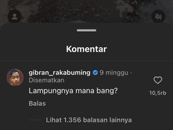 Warga Posting Video Jalan Rusak, Gibran Rakabuming: Lampungnya Mana Bang?
