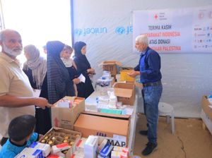PMI Lanjutkan Layanan Kesehatan di Khan Younis Gaza PMI Lanjutkan Layanan Kesehatan di Khan Younis Gaza