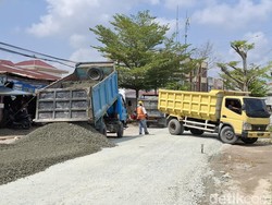 Dulu Dijual, Jalan Rusak Cipta Karya Pekanbaru Mulai Diperbaiki PUPR Riau