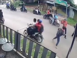 Viral Tawuran Pelajar Bersajam Dibubarkan Warga Gunung Putri Bogor