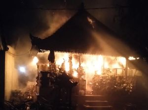 Bangunan Bale Daja di Ubud Ludes Terbakar, Penghuni Nyaris Dilalap Api