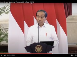 Inflasi RI Kini 2,84%, Jokowi: 10 Tahun Lalu 9,6%