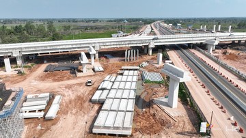 Proyek Persimpangan Tol Trans Sumatera Dibangun, Ini Penampakannya