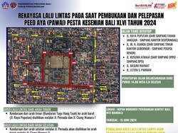 Ada Pengalihan Arus di Renon Saat Pembukaan Pesta Kesenian Bali 2024, Ini Rutenya