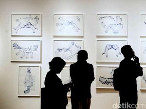 Terpukau Karya Para Srikandi Tiga Sisi di Galeri Nasional