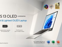Zenbook S13 OLED UX5304, Laptop ASUS AI yang Tipis dan Ramah Lingkungan