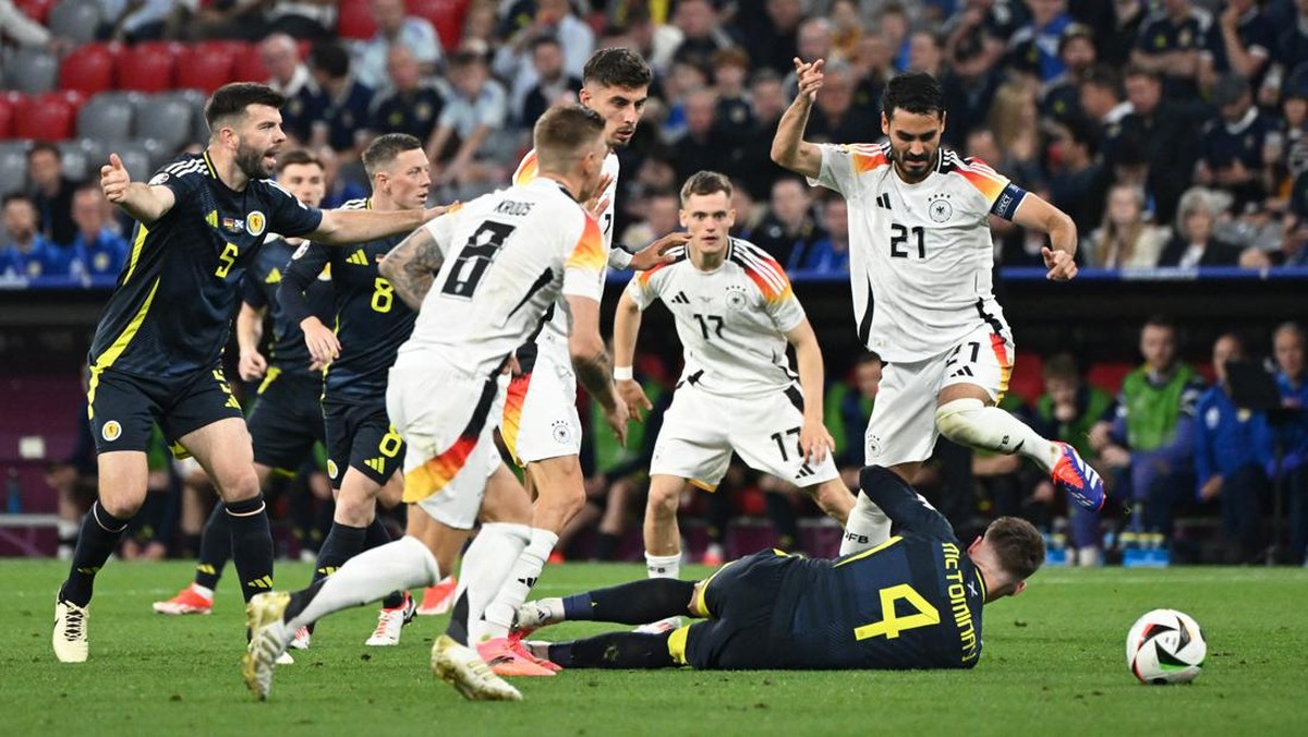 Kemenangan Jerman melawan Skotlandia di Euro 2024. Foto: REUTERS/Angelika Warmuth