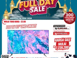 Cuma di Transmart Full Day Sale Beli TV LED 50 Inch Harganya Rp 4 Jutaan Aja