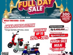Mau Beli Sepeda Listrik? Di Transmart Full Day Sale Diskonnya Rp 2,7 Jutaan