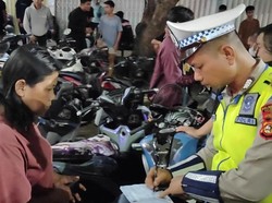 Polisi Jaring 46 Kendaraan Saat Razia di Palembang, 36 Pakai Knalpot Brong