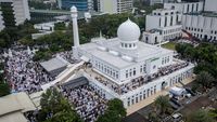 Potret Pelaksanaan Salat Idul Adha di Masjid Agung Al-Azhar