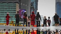 Suasana CFD Jakarta Jelang Idul Adha