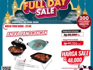 Persiapan Bakar Daging Besok, Panggangan di Transmart Full Day Sale Cuma Segini