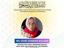 Jemaah Haji Lansia Asal Jombang Meninggal Usai Dirawat 4 Hari di RS Makkah