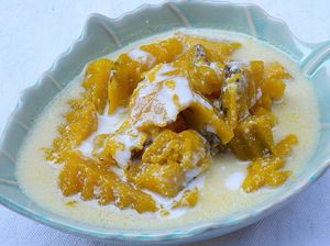 Resep Labu Kuning Kuah Santan yang Pulen Legit Cocok Buat Camilan Resep Labu Kuning Kuah Santan yang Pulen Legit Cocok Buat Camilan