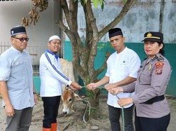 Polres Tebing Tinggi Serahkan Lembu Kurban Ke MUI