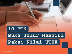 Infografis: 10 PTN Ini Buka Jalur Mandiri Pakai Nilai UTBK 2024