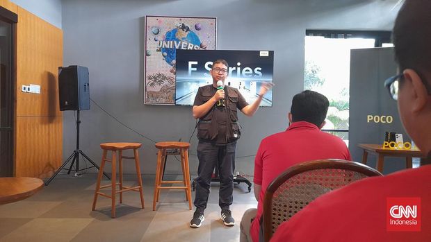 Abee Hakiim, Product PR Manager POCO Indonesia. CNN Indonesia/Arif Hulwan Muzayyin