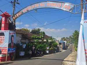 Banner Dukungan Ahmad Luthfi di Ngadirojo Wonogiri Dirusak-Dibuang OTK
