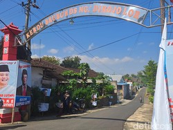 Banner Dukungan Ahmad Luthfi di Ngadirojo Wonogiri Dirusak-Dibuang OTK