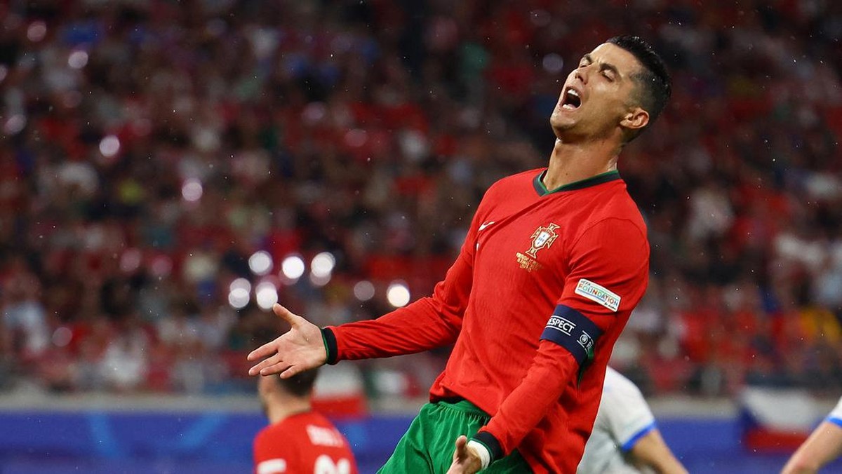 Cristiano Ronaldo di Piala Eropa 2024. (Foto: REUTERS/Lisi Niesner)