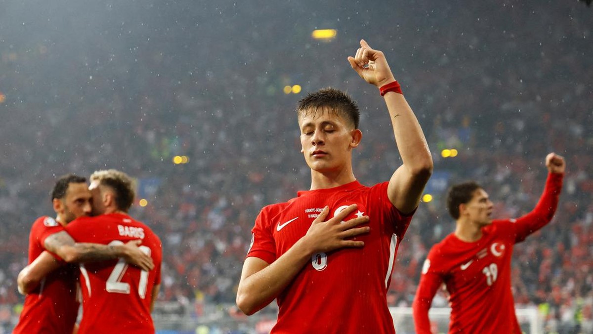 Arda Guler menyamai rekor Cristiano Ronaldo dan Wayne Rooney di Euro. (Foto: REUTERS/Wolfgang Rattay)