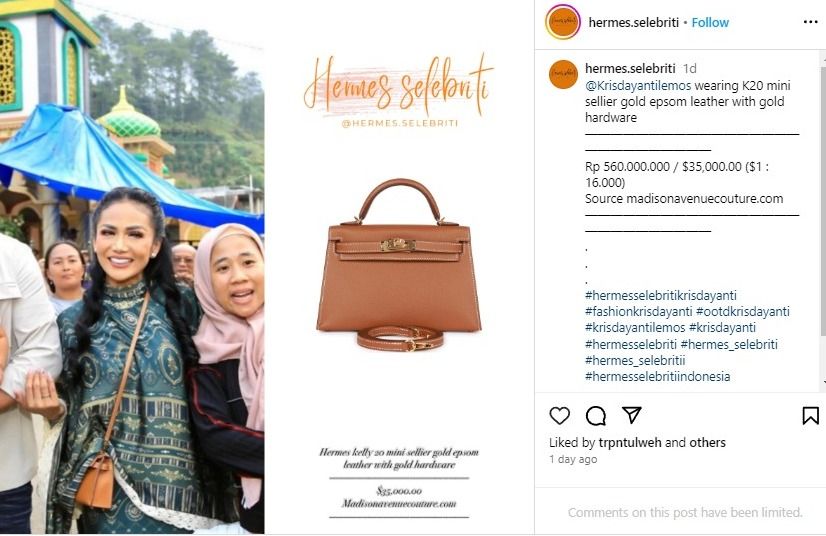 Harga tas Kris Dayanti