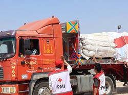 PMI Kirim 500 Tenda untuk Warga Palestina yang Mengungsi di Perbatasan Gaza