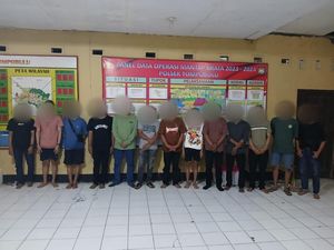 Rombongan Pemotor Rusak Mobil Warga di Tompobulu Maros, 13 Pelaku Ditangkap