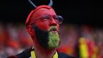 Potret Face Paint Suporter Paling Nyentrik di Euro 2024
