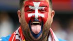 Potret Face Paint Suporter Paling Nyentrik di Euro 2024