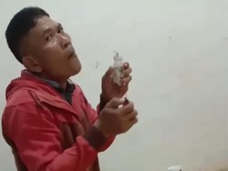 Video Pria di Lampung Isap Sabu Viral di Medsos, Pelaku Ditangkap