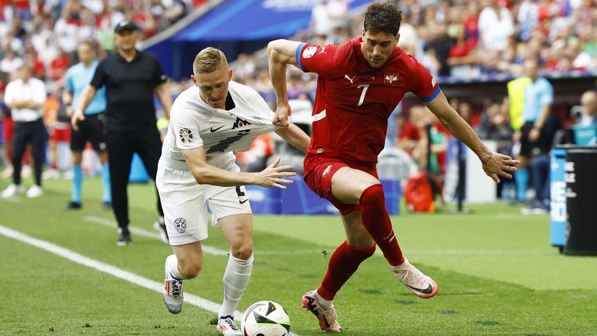 Laga Slovenia vs Serbia di Euro 2024 berakhir 1-1 (Foto: REUTERS/Michaela Stache)