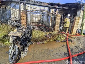 Rumah Bakul Sembako di Sambiroto Semarang Terbakar, 3 Motor Ikut Ludes