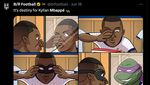 Meme Mbappe Si Kura-kura Ninja