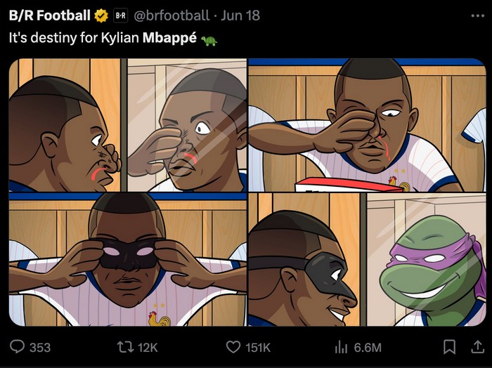 meme meme sepakbola meme kylian mbappe timnas prancis euro 2024 piala eropa 2024 topeng mbappe